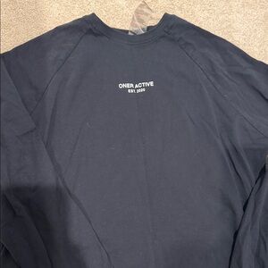 Oner Active Women's Long Sleeve Top in Navy with White Logo